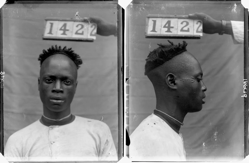A boy in Ewu, Delta State, Nigeria, 1909
Subjects were photographed full face and in profile.